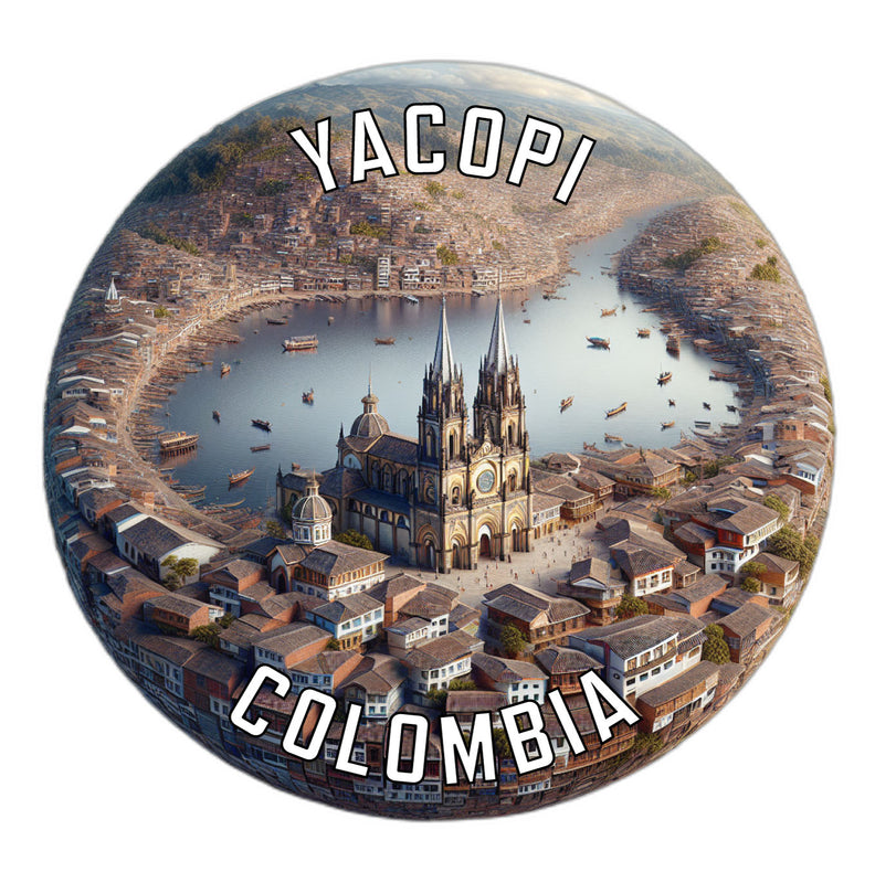 Yacopi Colombia Souvenir Die Cut Flat Magnet 2-Inch
