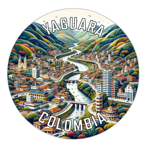 Yaguara Colombia Souvenir Vinyl Decal Sticker 2-Inch