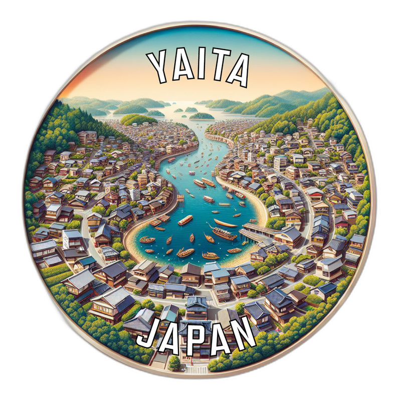 Yaita Japan Souvenir Die Cut Flat Magnet 6-Inch