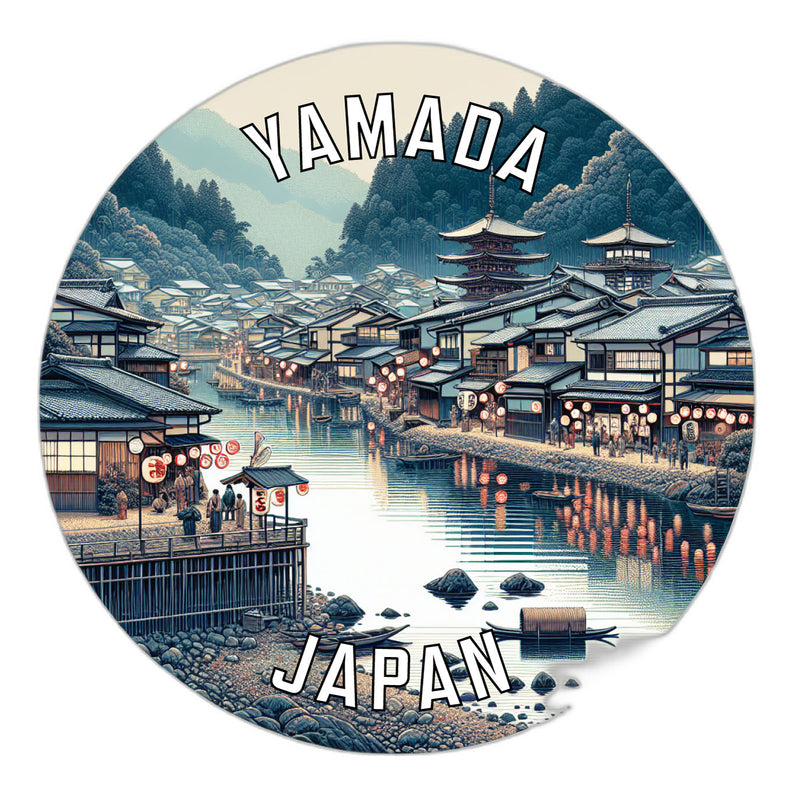 Yamada Japan Souvenir Die Cut Flat Magnet 6-Inch
