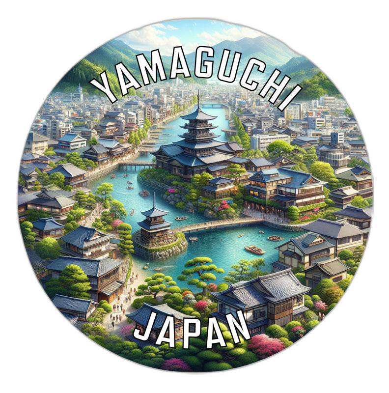 Yamaguchi Japan Souvenir Vinyl Decal Sticker 2-Inch