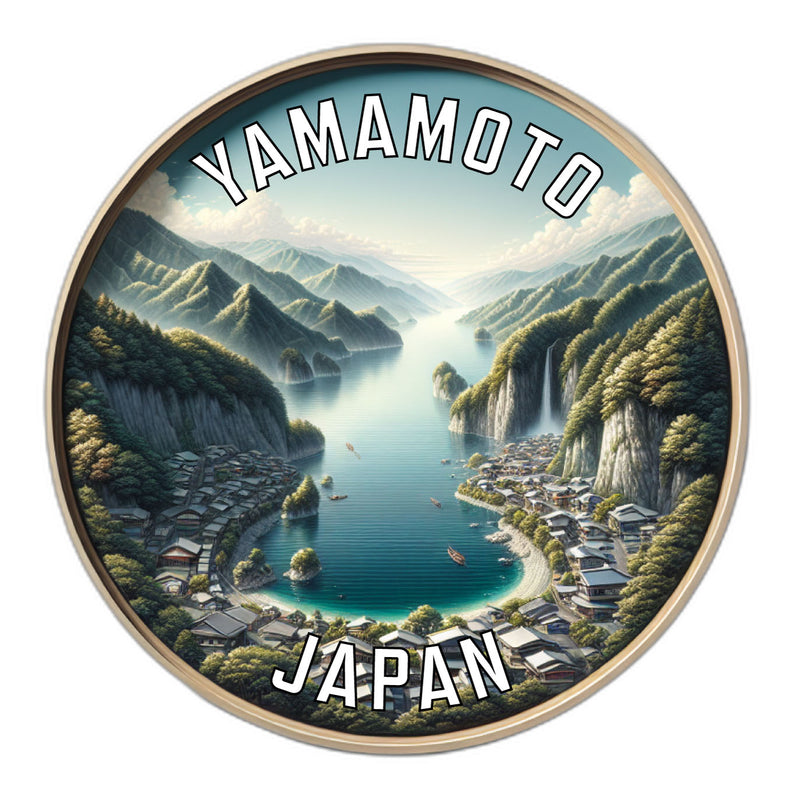 Yamamoto Japan Souvenir Die Cut Flat Magnet 4-Inch