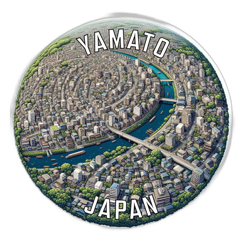 Yamato Japan Souvenir Die Cut Flat Magnet 6-Inch