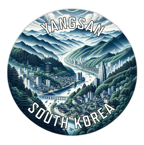 Yangsan Korea South Souvenir Vinyl Decal Sticker 6-Inch