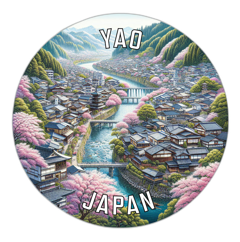 Yao Japan Souvenir Die Cut Flat Magnet 2-Inch