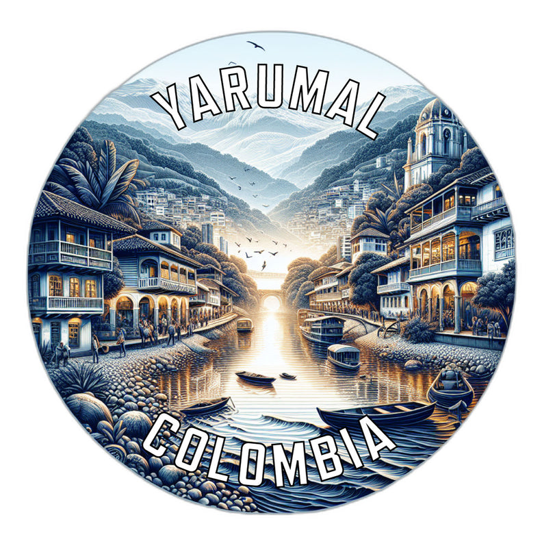 Yarumal Colombia Souvenir Die Cut Flat Magnet 6-Inch