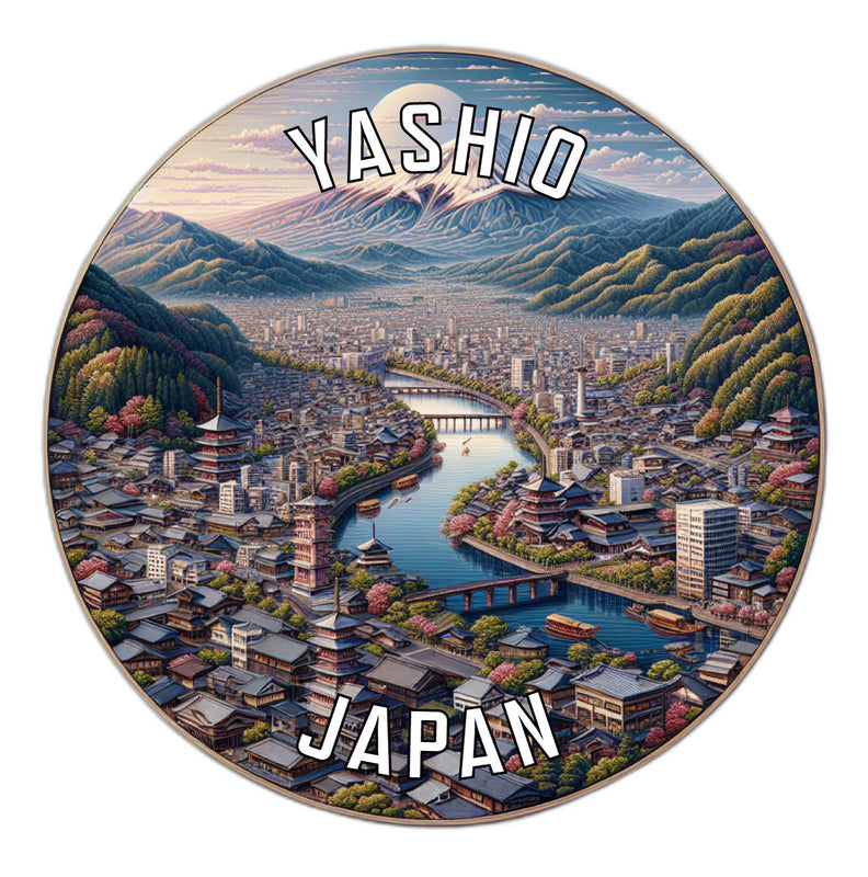 Yashio Japan Souvenir Die Cut Flat Magnet 2-Inch