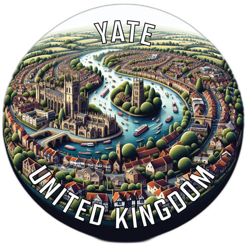 Yate United Kingdom Souvenir Die Cut Flat Magnet 6-Inch