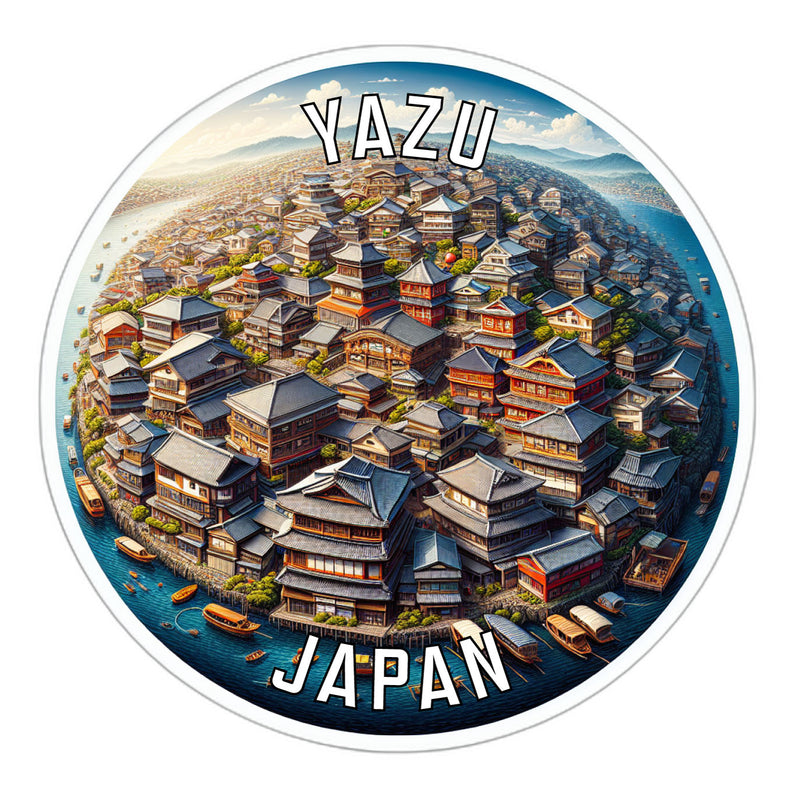 Yazu Japan Souvenir Die Cut Flat Magnet 6-Inch