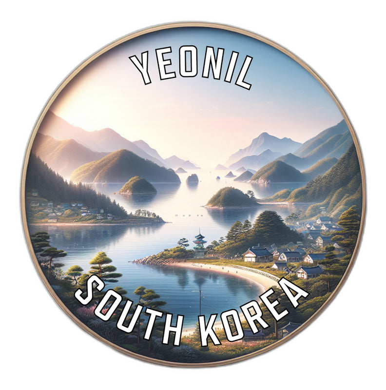 Yeonil Korea South Souvenir Die Cut Flat Magnet 2-Inch