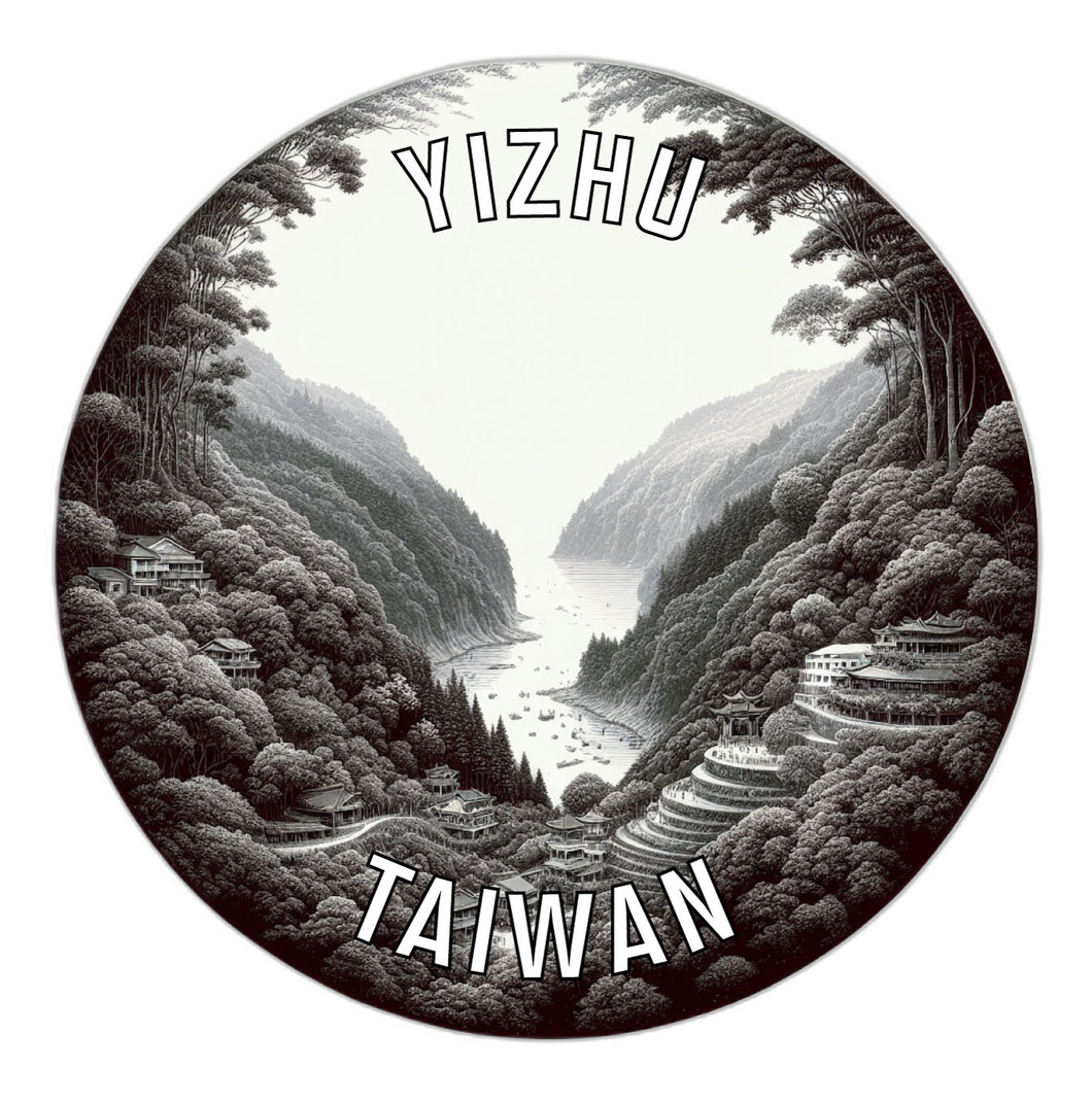 Yizhu Taiwan Souvenir Vinyl Decal Sticker 2-Inch