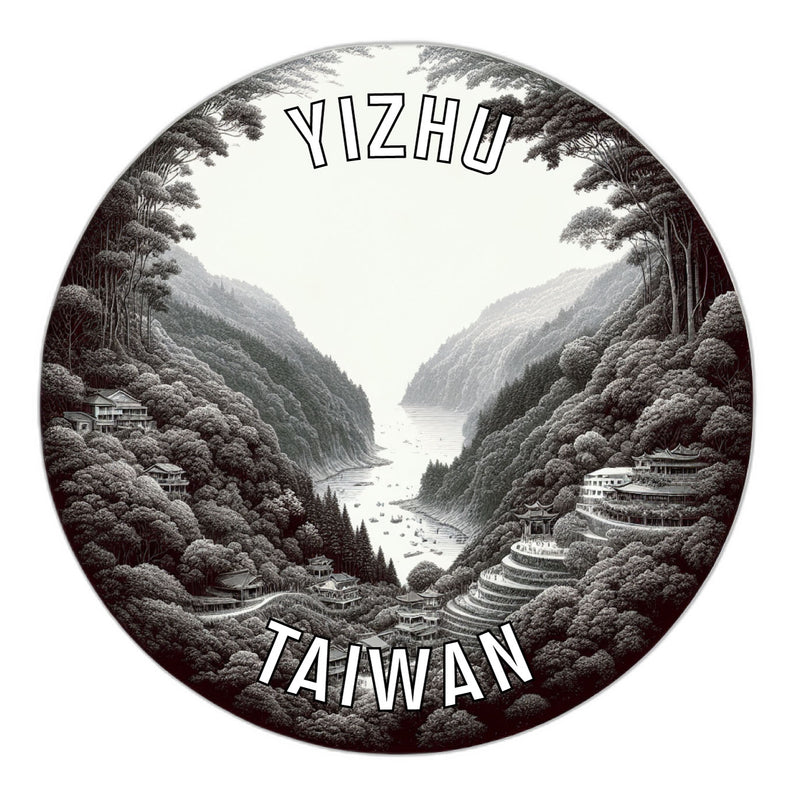 Yizhu Taiwan Souvenir Die Cut Flat Magnet 2-Inch