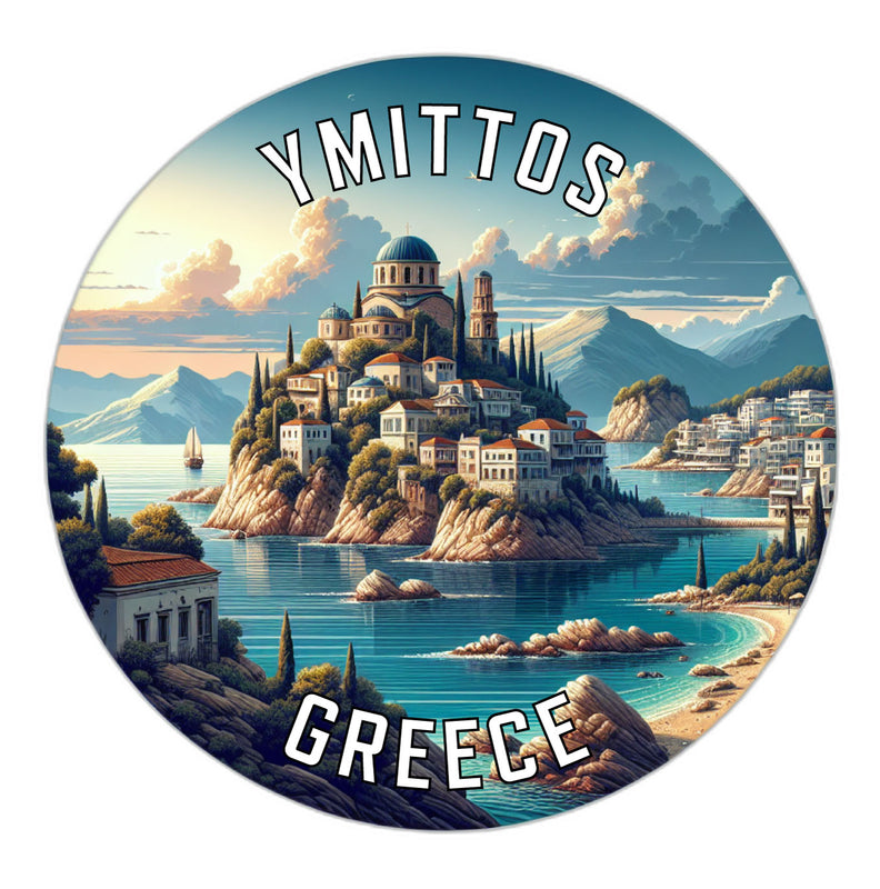 Ymittos Greece Souvenir Die Cut Flat Magnet 2-Inch