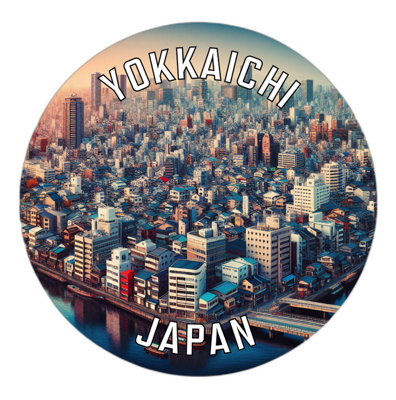 Yokkaichi Japan Souvenir Die Cut Flat Magnet 2-Inch