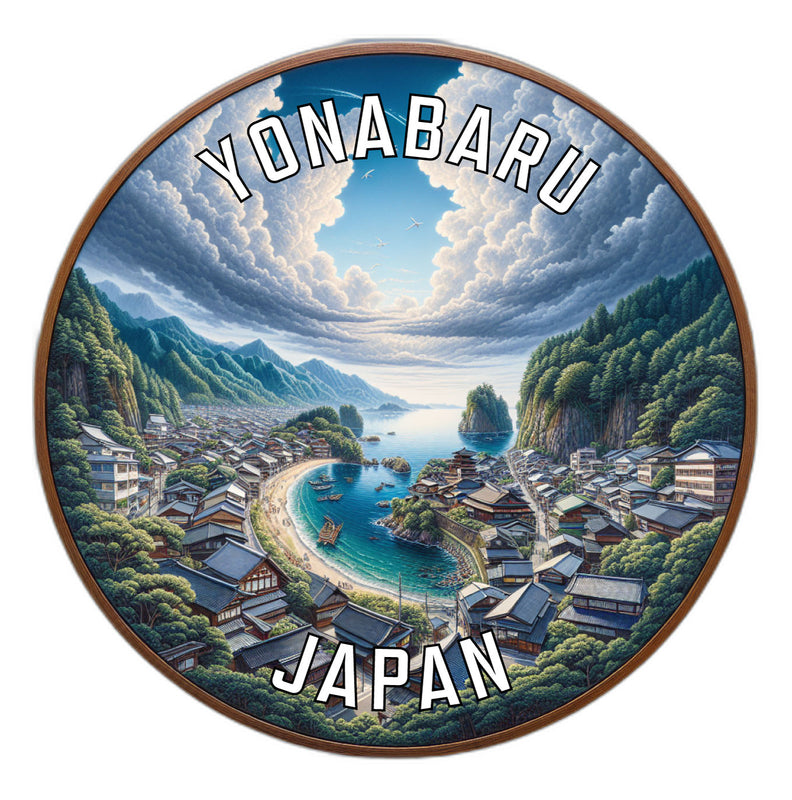 Yonabaru Japan Souvenir Die Cut Flat Magnet 6-Inch