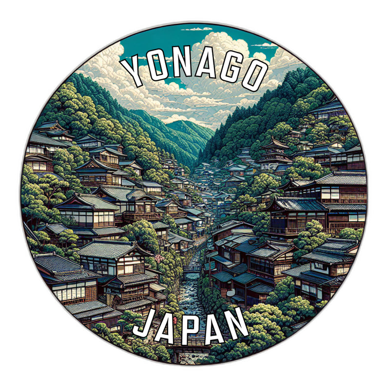 Yonago Japan Souvenir Die Cut Flat Magnet 2-Inch