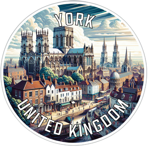 York United Kingdom Souvenir Vinyl Decal Sticker 2-Inch