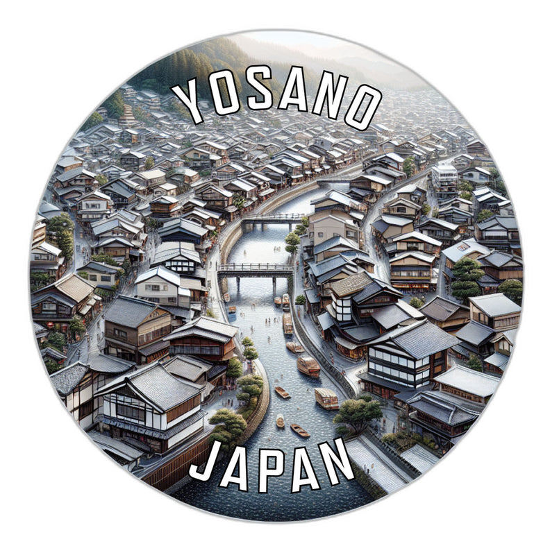 Yosano Japan Souvenir Die Cut Flat Magnet 2-Inch