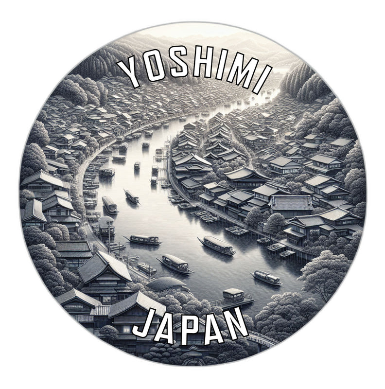 Yoshimi Japan Souvenir Die Cut Flat Magnet 2-Inch