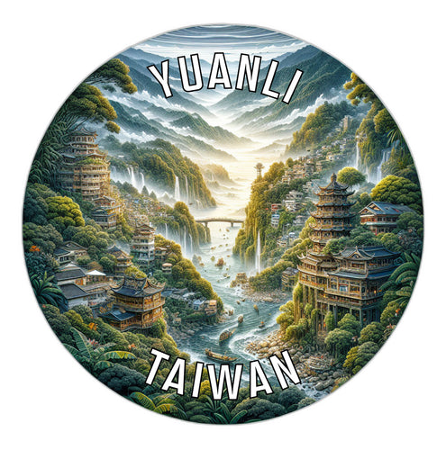 Yuanli Taiwan Souvenir Vinyl Decal Sticker 2-Inch