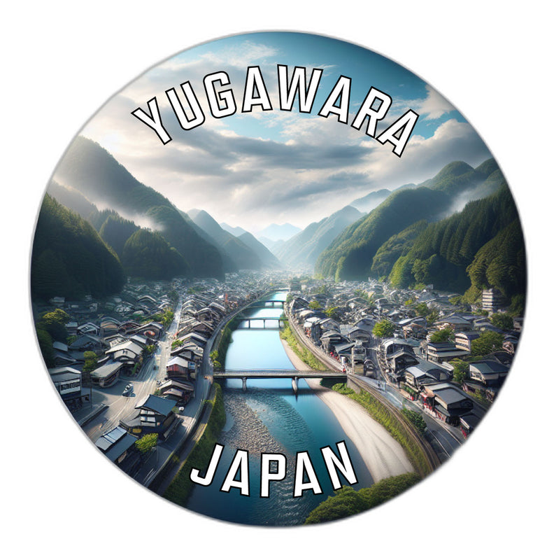 Yugawara Japan Souvenir Die Cut Flat Magnet 2-Inch