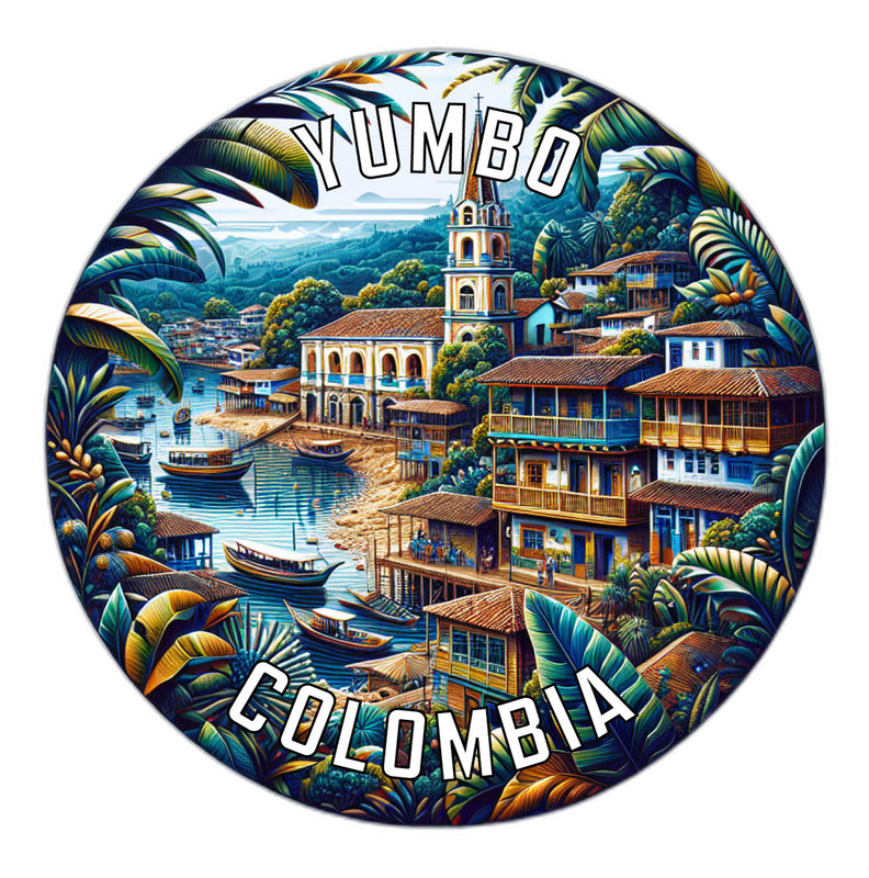 Yumbo Colombia Souvenir Die Cut Flat Magnet 6-Inch