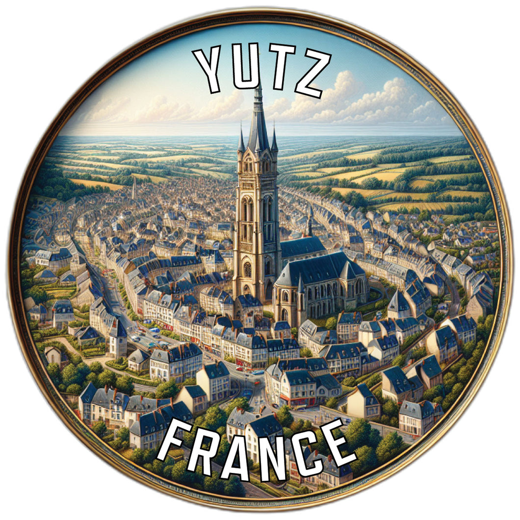 Yutz France Souvenir Vinyl Decal Sticker 2-Inch
