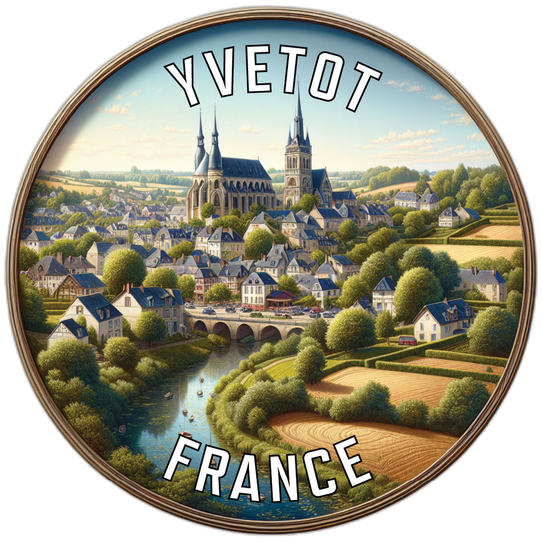 Yvetot France Souvenir Vinyl Decal Sticker 2-Inch