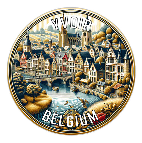 Yvoir Belgium Souvenir Vinyl Decal Sticker 2-Inch