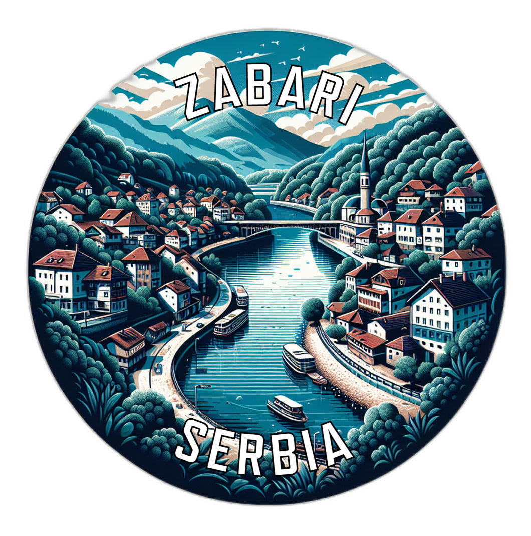Zabari Serbia Souvenir Vinyl Decal Sticker 6-Inch