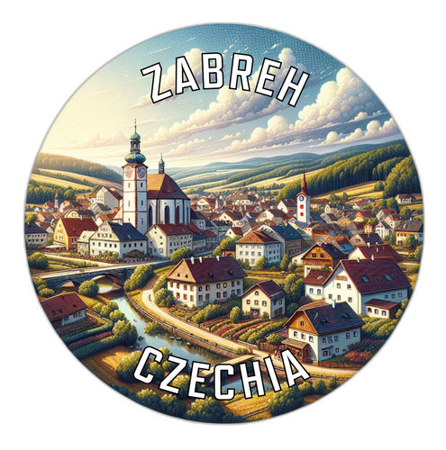 Zabreh Czechia Souvenir Vinyl Decal Sticker 6-Inch