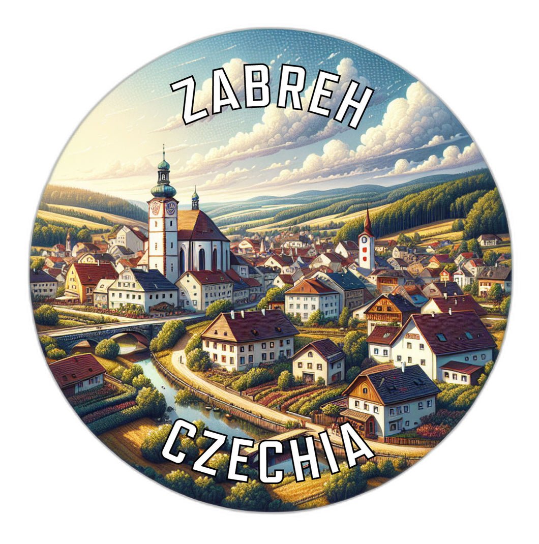 Zabreh Czechia Souvenir Vinyl Decal Sticker 6-Inch