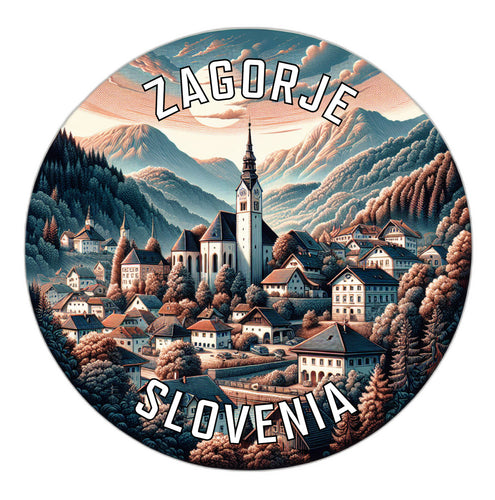 Zagorje Slovenia Souvenir Vinyl Decal Sticker 6-Inch