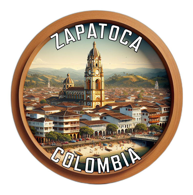 Zapatoca Colombia Souvenir Die Cut Flat Magnet 6-Inch