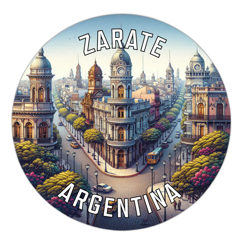 Zarate Argentina Souvenir Die Cut Flat Magnet 2-Inch