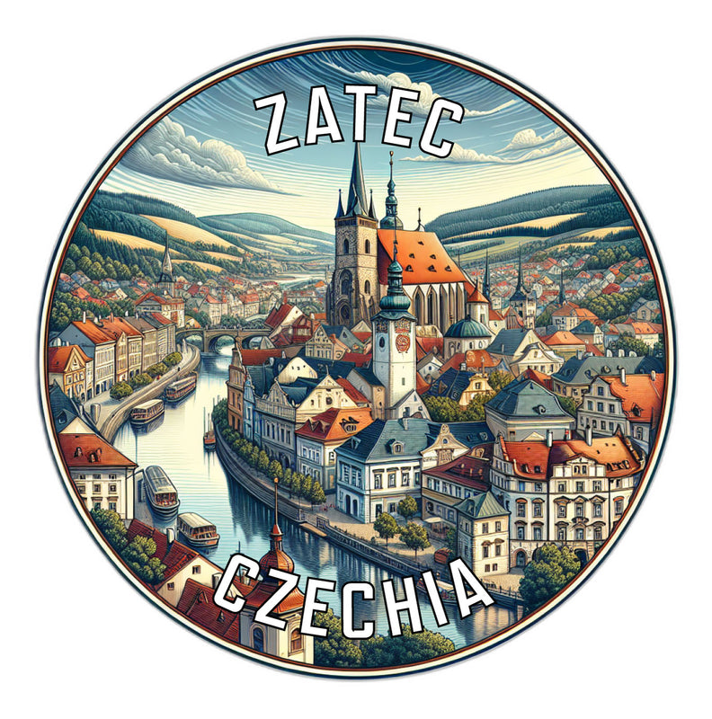 Zatec Czechia Souvenir Die Cut Flat Magnet 2-Inch