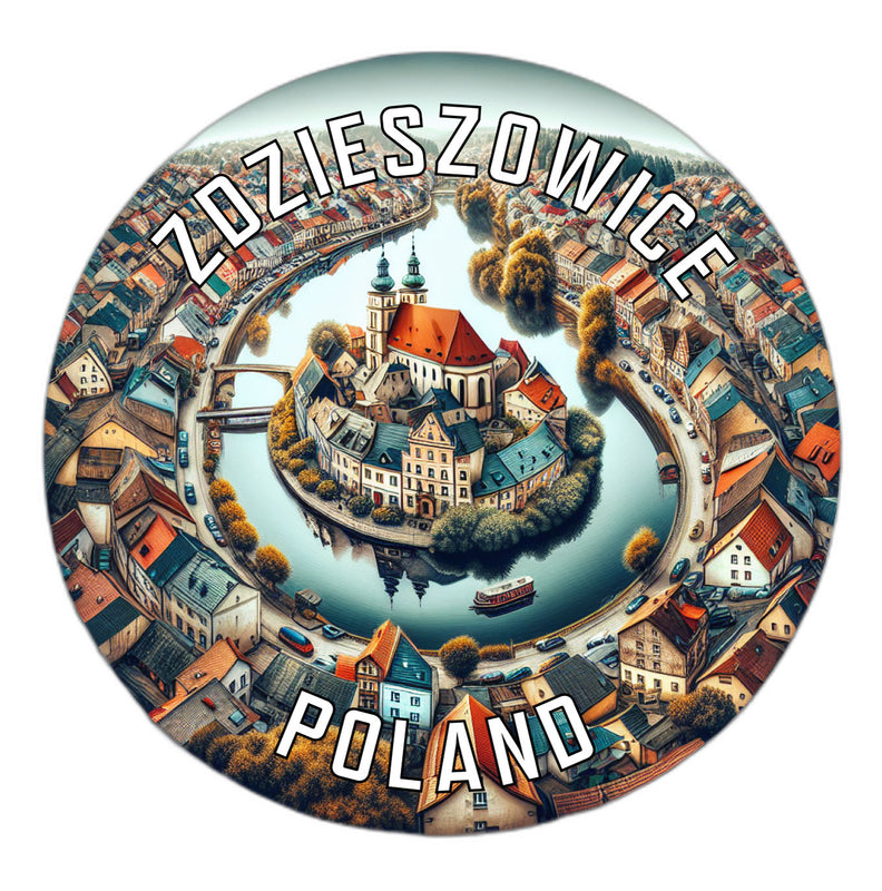 Zdzieszowice Poland Souvenir Die Cut Flat Magnet 6-Inch