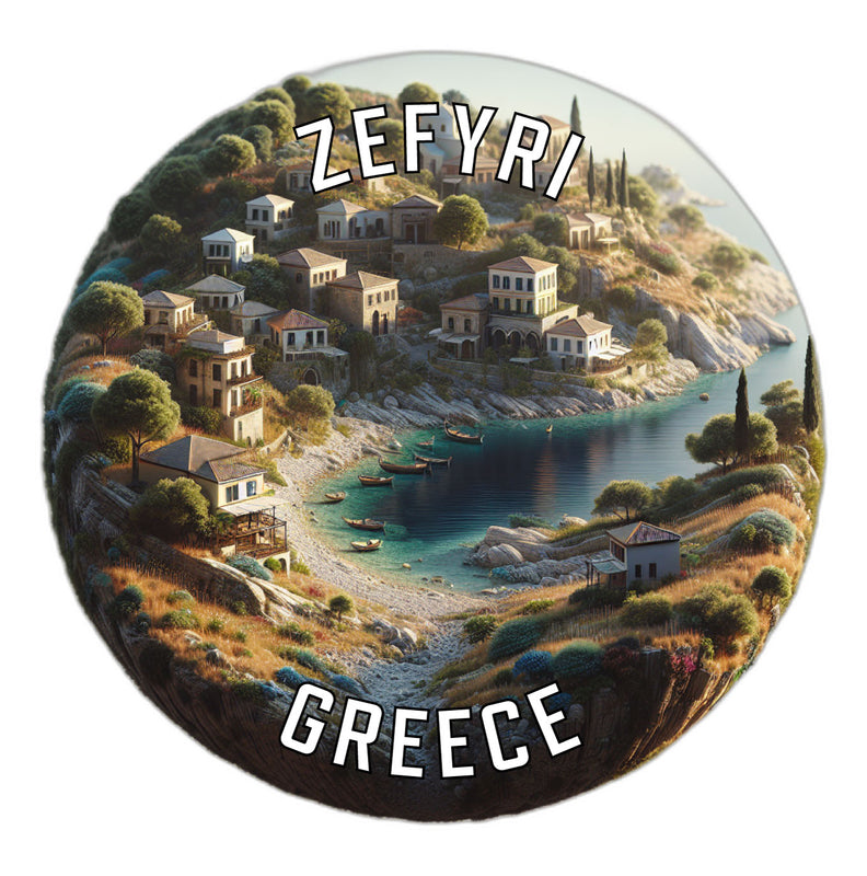 Zefyri Greece Souvenir Die Cut Flat Magnet 2-Inch