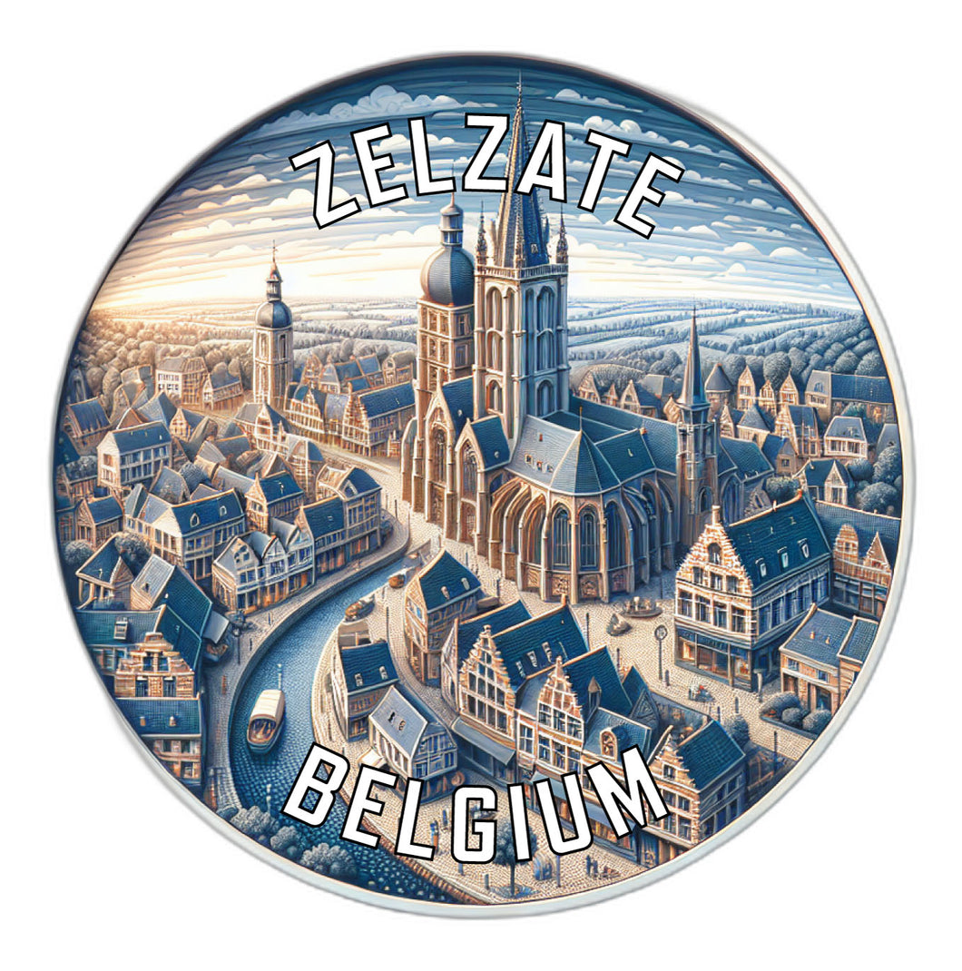 Zelzate Belgium Souvenir Vinyl Decal Sticker 2-Inch