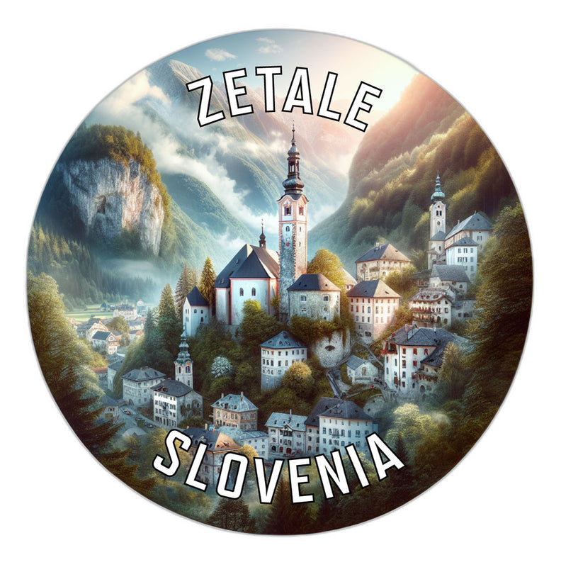 Zetale Slovenia Souvenir Die Cut Flat Magnet 6-Inch