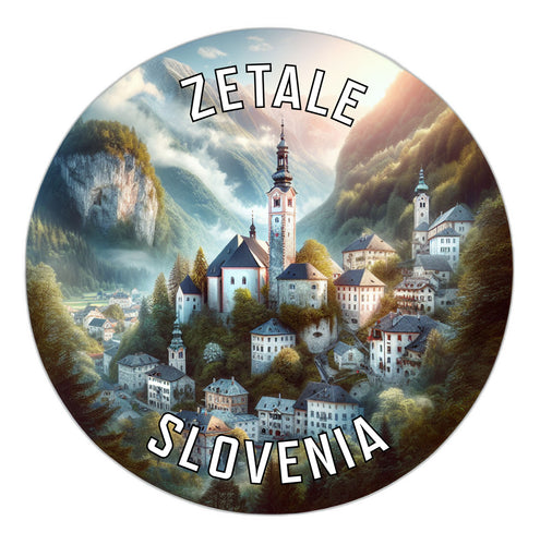 Zetale Slovenia Souvenir Vinyl Decal Sticker 6-Inch