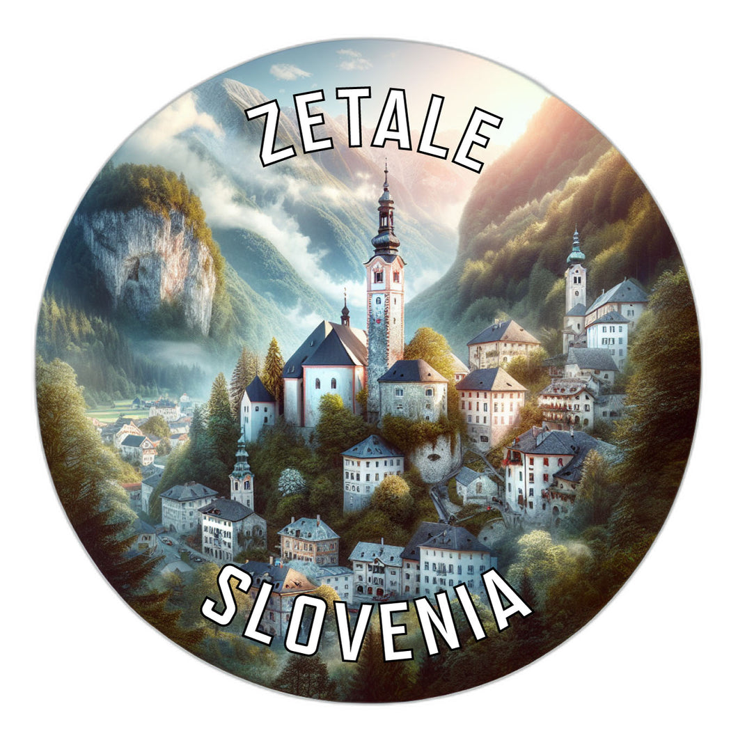 Zetale Slovenia Souvenir Vinyl Decal Sticker 6-Inch