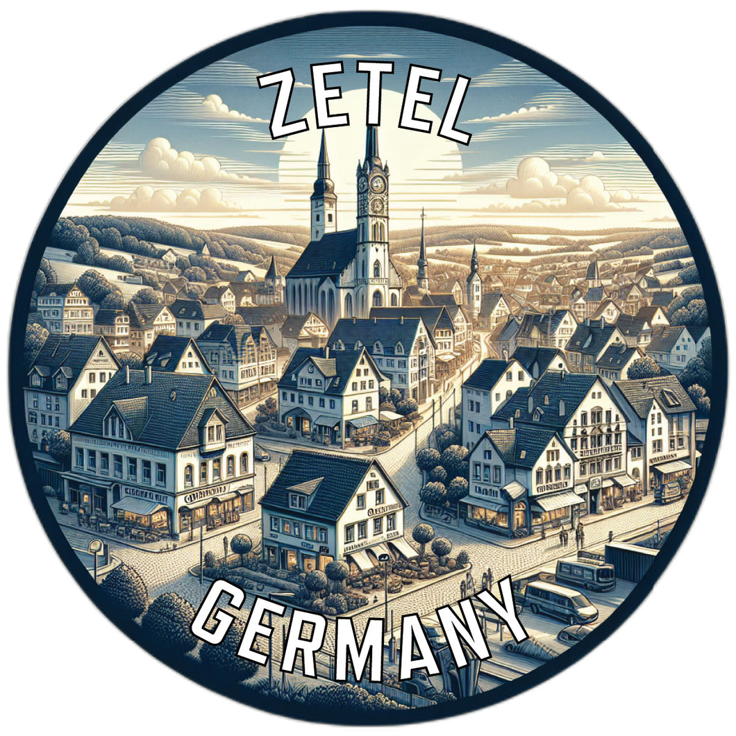 Zetel Germany Souvenir Vinyl Decal Sticker 6-Inch