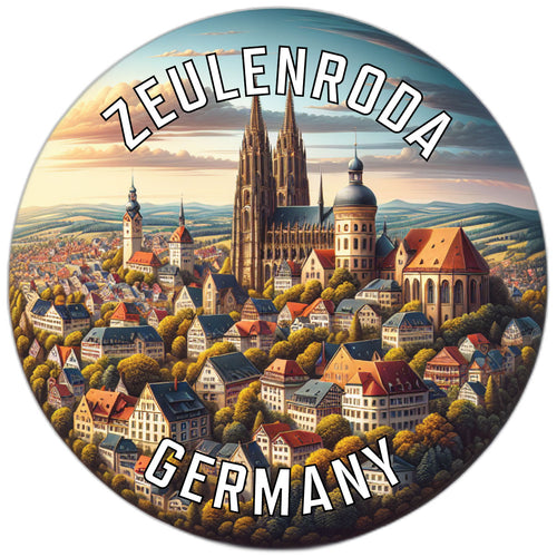Zeulenroda Germany Souvenir Vinyl Decal Sticker 6-Inch