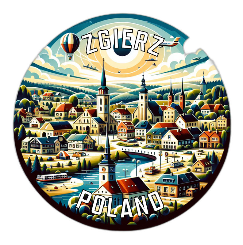 Zgierz Poland Souvenir Die Cut Flat Magnet 2-Inch