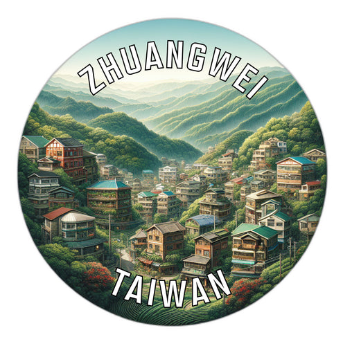 Zhuangwei Taiwan Souvenir Vinyl Decal Sticker 6-Inch
