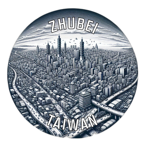 Zhubei Taiwan Souvenir Vinyl Decal Sticker 6-Inch