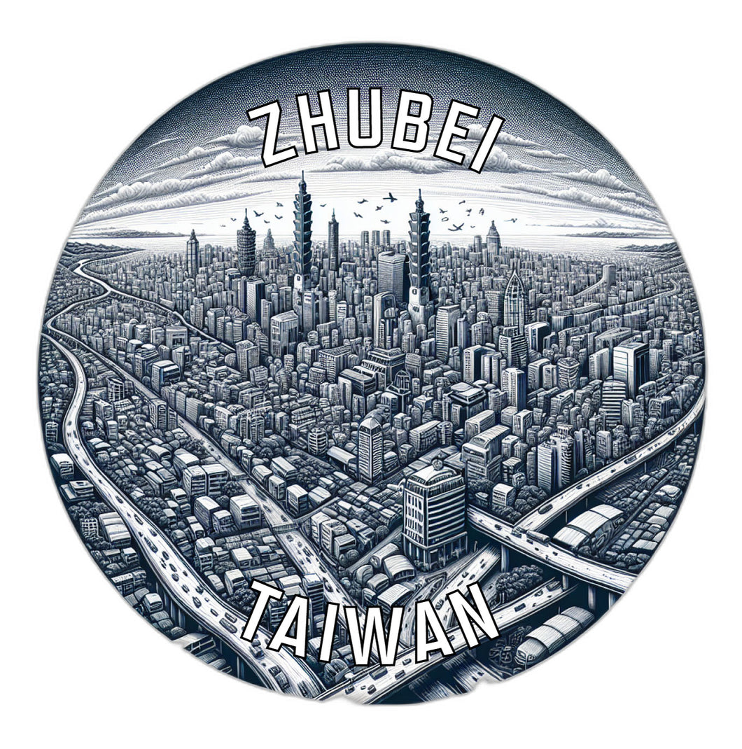 Zhubei Taiwan Souvenir Vinyl Decal Sticker 6-Inch