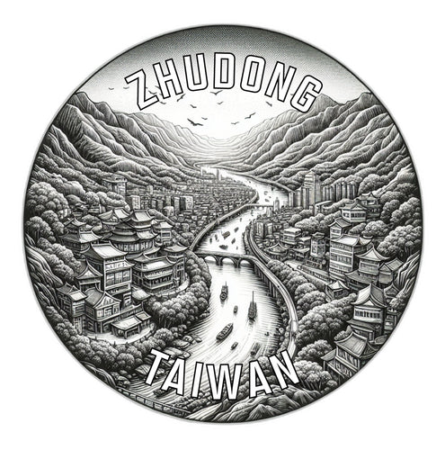 Zhudong Taiwan Souvenir Vinyl Decal Sticker 6-Inch