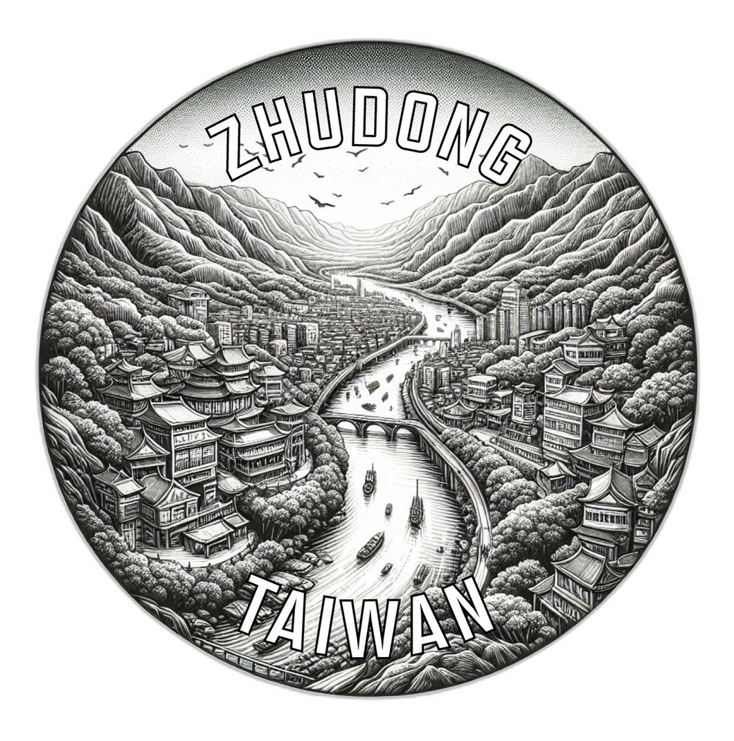 Zhudong Taiwan Souvenir Vinyl Decal Sticker 6-Inch